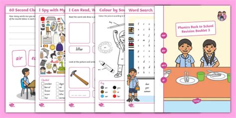 Back To School Phonics Level 3 Revision Booklet 3