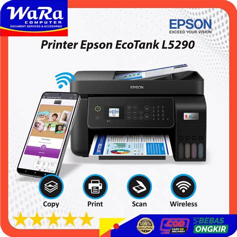 Jual Printer Epson Ecotank L5290 All In One Print Scan Copy Wifi Adf Shopee Indonesia