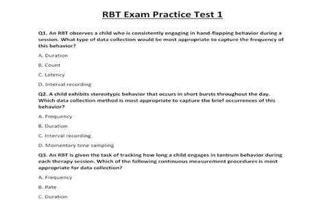 Amazon Rbt Exam Study Guide Rbt Training Manual For