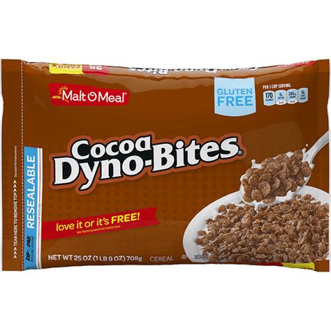 Malt O Meal Dyno Bites Cocoa Cereal Family Size 25 Oz | Cereal | Carter ...