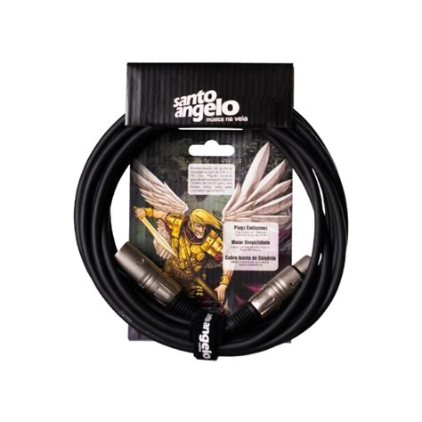 Cabo De Microfone Santo Angelo Angel LW 30ft 9 15 Metros XLR XLR