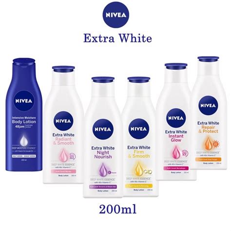 Jual Nivea Extra White Body Lotion 200ml Shopee Indonesia