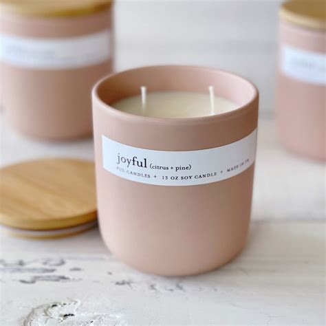 Ceramic Soy Candle Etsy