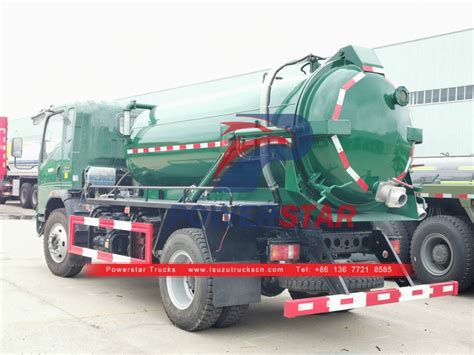 Cost Effective ISUZU 6 Wheeler 6000L Vacuum Pumper Truck On Sale Vacuum