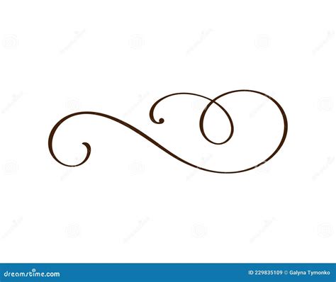 Vector Vintage Line Elegant Divider And Separator Swirl And Corner