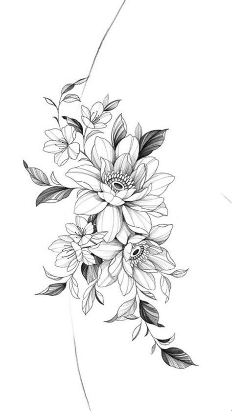 Floral Hip Tattoo Inspiration