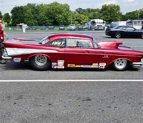 57 Chevy Drag Racing Cars Chevy Muscle Cars Classic Cars Trucks