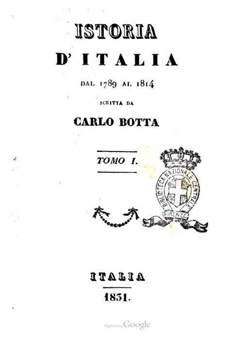 STORIA D ITALIA DAL 1789 AL 1814 TOMO I By Biblioteca Militare Issuu