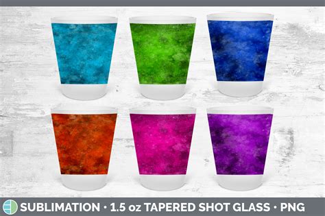 Bright Colors Shot Glass Sublimation Shot Glass Oz Tapered By