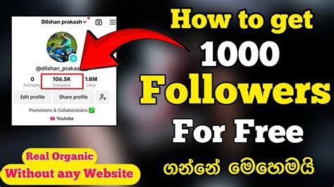 How To Get Tik Tok Followers For Free Real And Organic Followers 2024