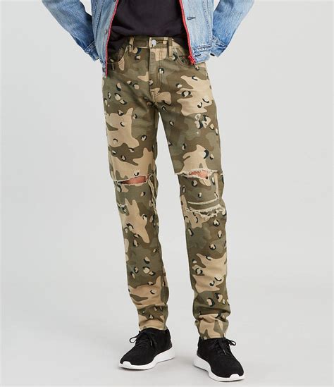 Lyst Levis Premium Lo Ball 4 Way Camo Slim Fit Stacked Jeans In