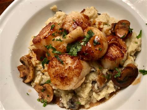 Perfect Mushroom Risotto With Scallops Recipe In Comments Rinstantpot