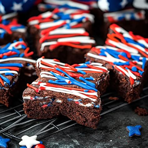 Patriotic Star Brownies A Festive Treat Recipe Olee Recipes