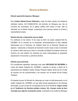 Recurso de Revisión Cristian Suarez docx