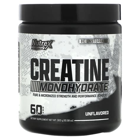 Nutrex Research, Creatine Monohydrate, Unflavored, 10.58 oz (300 g)