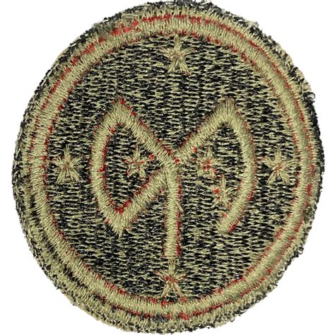 Patch Th Infantry Division Od Border Green Back