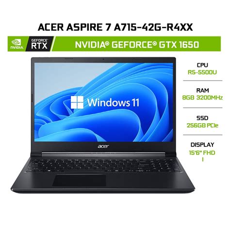 Laptop Acer Aspire 7 A715 42g R4xx R5 5500u 8gb 256gb 15 6 W11 Siêu Thị Điện Máy Xanh