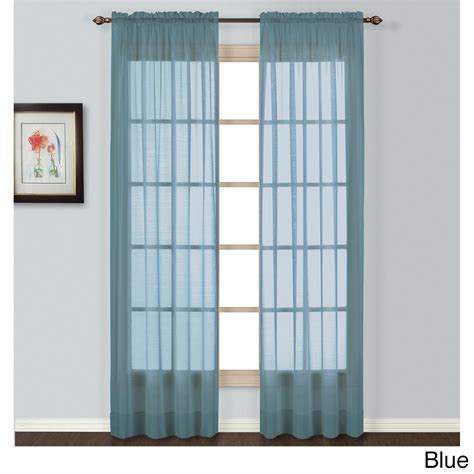 United Batiste Semi Sheer Curtain Panel Long Curtains Sheer Curtain