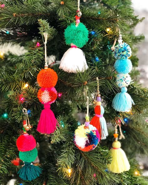 Diy Pom Pom And Tassel Ornaments