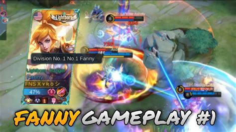 AGGRESIVE FANNY GAMEPLAY NOOB GAMEPLAY 1 MLBB YouTube