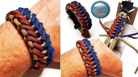 How To Make Paracord Bracelet Cobra Vendetta Solomon Knot Diy Youtube