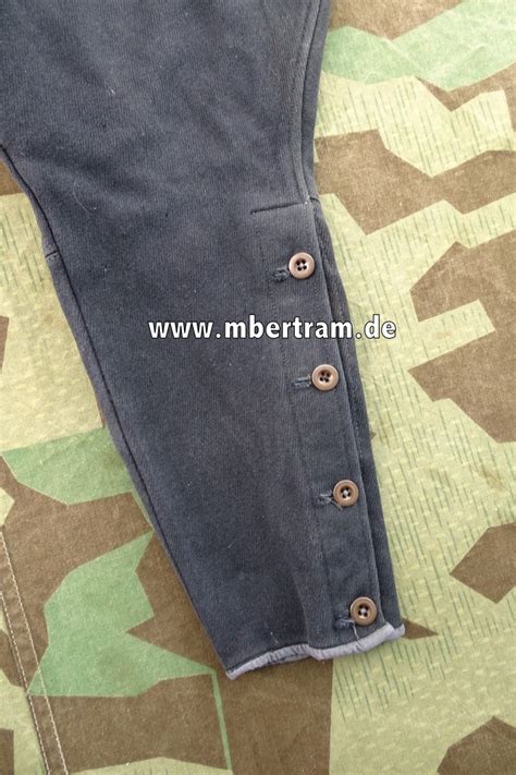 Wehrmacht Offiziers Breeches Hose Blau Gef Rbt Kriegsmarine Hj