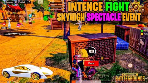 WOW INTENCE FIGHT SKYHIGH SPECTACLE EVENT BGMI GAMEPLAY YouTube