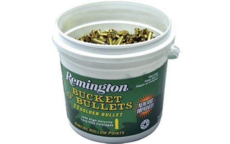 Remington Golden Bullet 22 Lr 36 Grain Plated Lead Hollow Point 1400 Round Bucket Ammo Abide