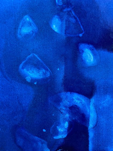 Cyanotype Print Blue Waters Ice Bath Deep Blue Cyanotypes On Paper