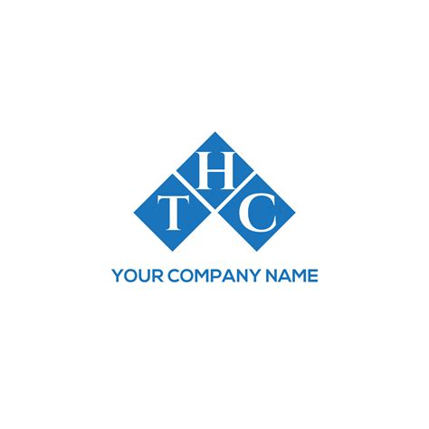 THC letter logo design on WHITE background. THC creative initials letter logo concept. THC ...