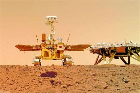 Chinas Zhurong Mars Rover Beams Back First Selfie From Red Planet