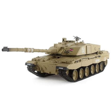 CHAR D ASSAUT RC 1 16 BRITISH CHALLENGER 2 METAL BRUIT FUMEE 2 4GHz