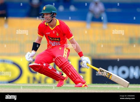 Colombo Sri Lanka 08th January 2024 Zimbabwe S Captain Craig Ervine