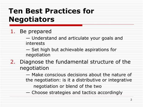 Ppt Best Practices In Negotiations Powerpoint Presentation Free