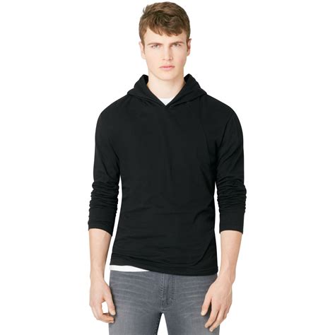 Lyst Calvin Klein Jeans Longsleeve Hoodie In Black For Men