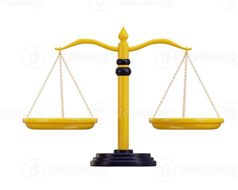 Scales Of Justice Balance And Justice Concept Of Law Icon 3d Rendering Illustration 45822278 Png