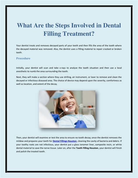 Ppt What Are The Steps Involved In Dental Filling Treatment