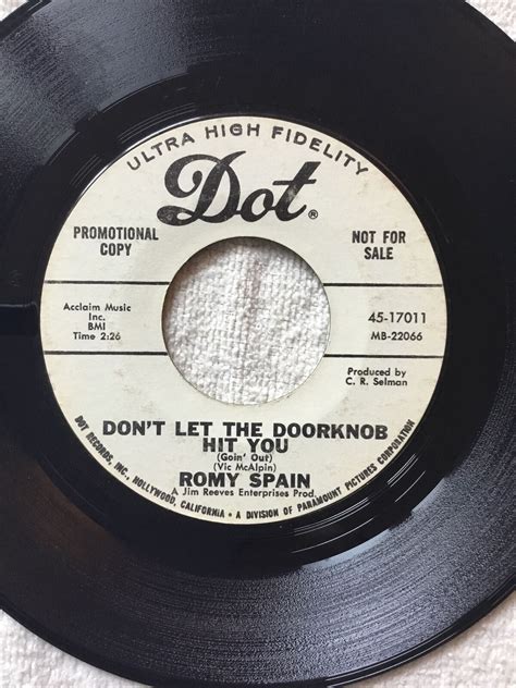 Dont Let The Doorknob Hit You Up Up And Away Romy Spain 45 Rpm