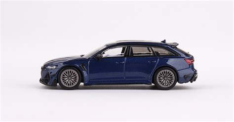 164 Mini Gt Audi Abt Rs6 R Navarra Blue Metallic Diecast Car Model