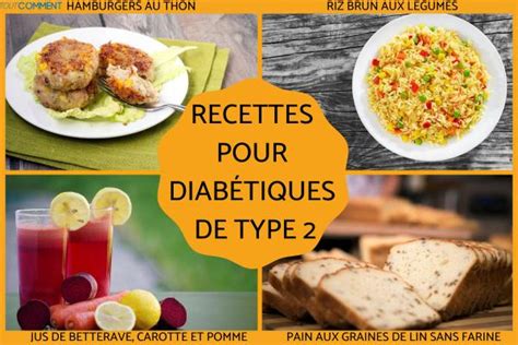 RECETTES pour DIABÉTIQUES TYPES 2 RÉGIME SAIN