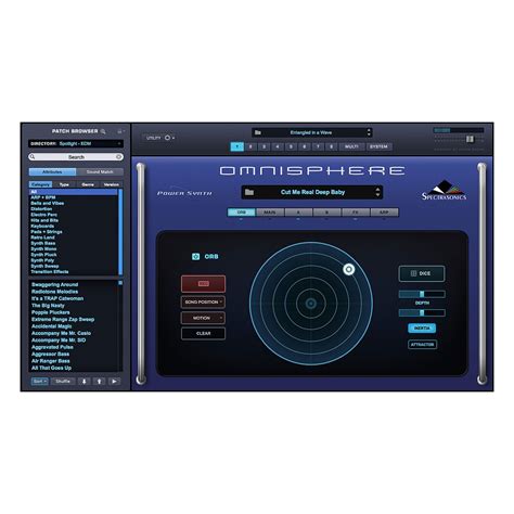 Omnisphere Logiciel Instruments Virtuels Spectrasonics Univers Sons