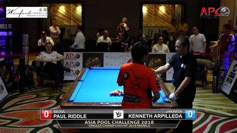 APC Asia Pool Challenge 2018 Manila 2018 08 23 Singles 5 Kenneth