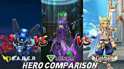 MOBILE LEGENDS LIGHTBORN SQUAD VS V E N O M SQUAD VS S A B E R SQUAD