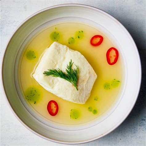 Halibut La Nage With Lemongrass And Dill America S Test Kitchen Recipe