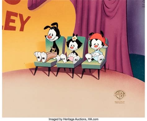 Animaniacs Yakko Wakko And Dot Production Cel Warner Brothers 1993 98