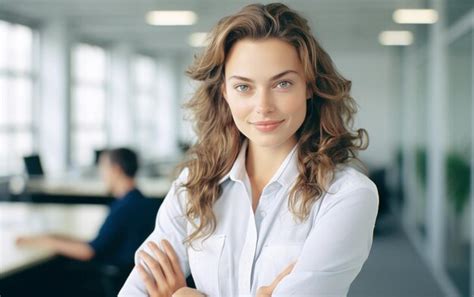 Premium Photo Successful Female Entrepreneur Smiling