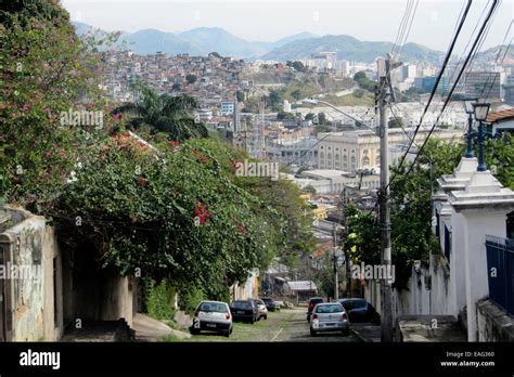 Brazil Rio De Janeiro Santa Teresa Favelas Stock Photo Alamy