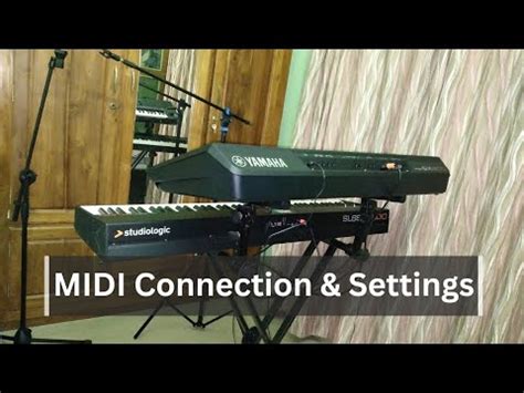 MIDI Connection, MIDI Keyboard to Arranger Workstation SX900. Tutorial #1 - YouTube