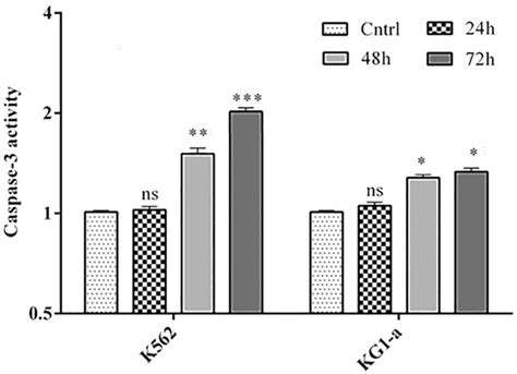 Assessment of caspase-3 enzymatic activity. The activation of caspase-3 ...