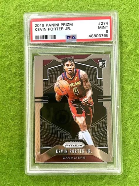 CARTE RECRUE PSA 9 KEVIN PORTER JR PRIZM FUSÉES CAVS RC 2019 Prizm EUR